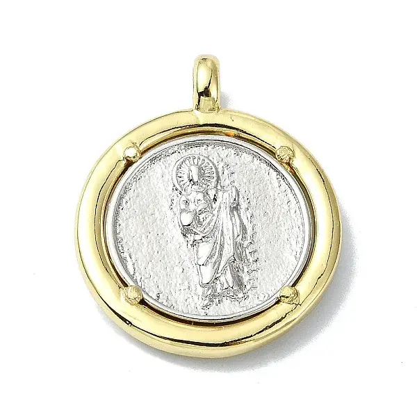 Rack Plating Real 18K Gold Plated Brass Pendants