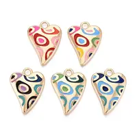 Rack Plating Alloy Enamel Pendants