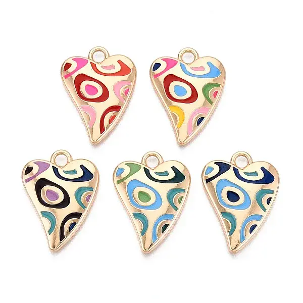 Rack Plating Alloy Enamel Pendants
