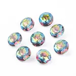 Pointed Back & Back Plated Glass Rhinestone Cabochons