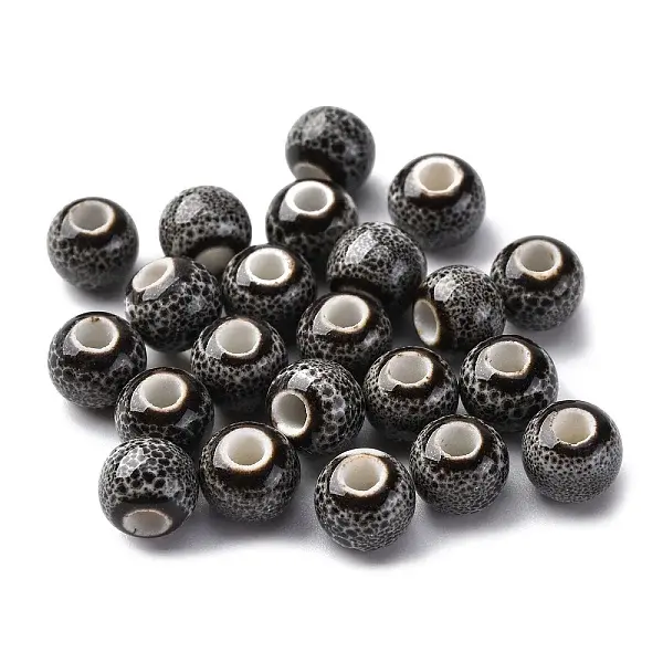 Bright Glazed Porcelain Beads