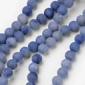 Dyed & Heated Natural Blue Aventurine Beads Strands