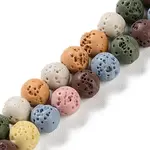 Synthetic Lava Rock Dyed Beads Strands