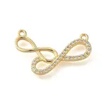 Brass Micro Pave Clear Cubic Zirconia Pendants