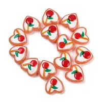 Handmade Heart Lampwork Beads Strands