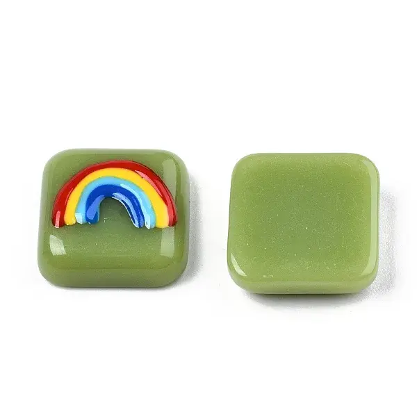 Opaque Resin Enamel Cabochons