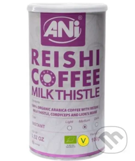 Pestrec Mariánsky Reishi BIO instantná káva plechovka