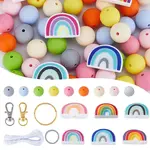DIY Rainbow Keychain Making Kit