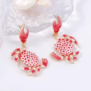 Alloy Dangle Stud Earrings