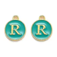 Golden Plated Alloy Enamel Charms