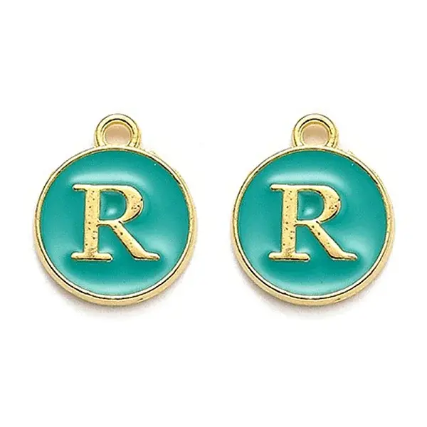 Golden Plated Alloy Enamel Charms