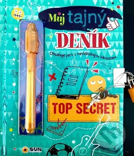 Můj tajný deník - TOP SECRET (Obsahuje pero s neviditelným inkoustem)
