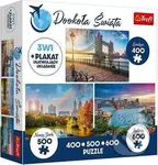 Kolem světa: Londýn, New York a Sydney - puzzle z kategorie Města a stavby