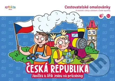 Česká republika - Janička a Jiřík jedou na prázdniny - kniha z kategorie Omalovánky