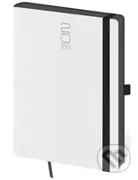 Denní diář 2026 A5 Memory bílý s gumičkou