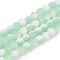 Frosted Crackle Glass Beads