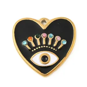 304 Stainless Steel Enamel Pendants