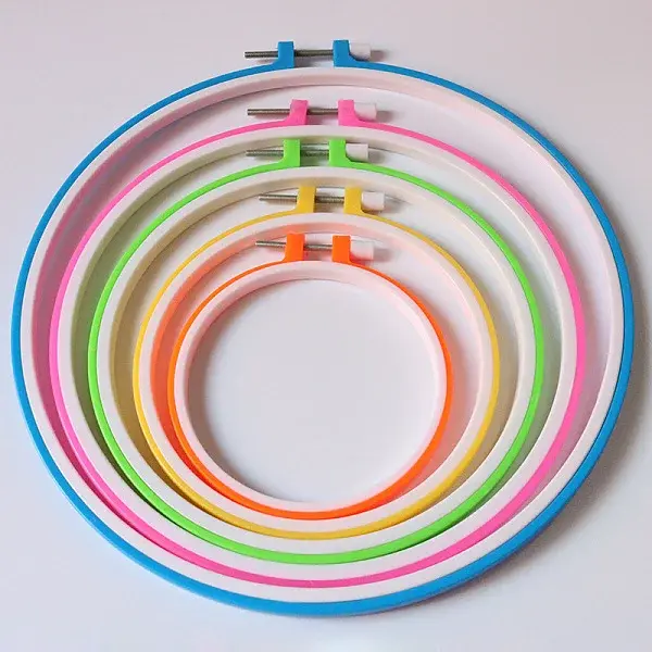 Plastic Cross Stitch Embroidery Hoops