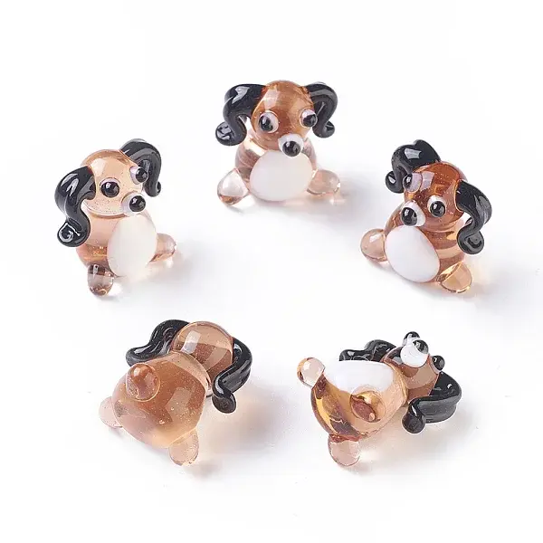 Handmade Lampwork Puppy Home Display Decorations