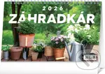 NOTIQUE Stolový kalendár Záhradkár 2026 (riadkový)
