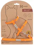 Amiplay Postroj pre mačku s vodítkom Samba Oranžový | Postroje pre mačku - M