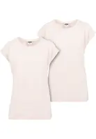Dámské triko s prodlouženým ramenem 2-pack