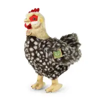 Plyšová slepice kropenatá stojící 33 cm s vajíčkem ECO-FRIENDLY