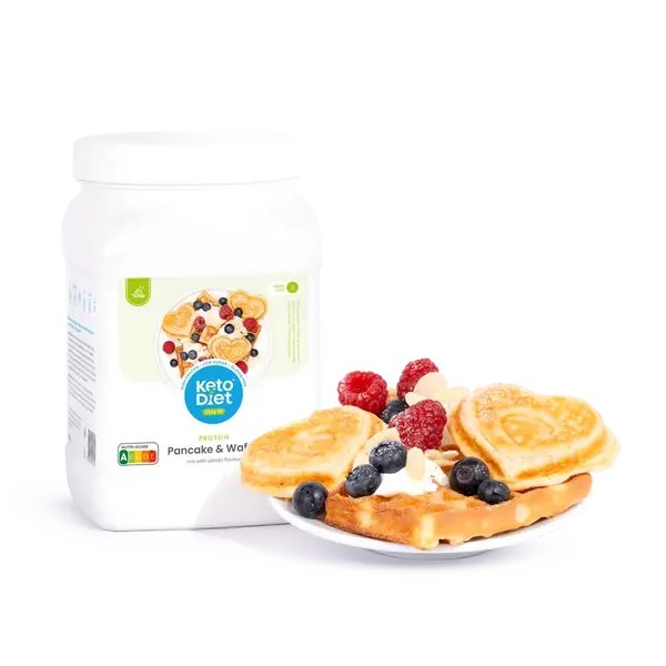 KetoDiet Proteinové lívance a vafle - příchuť vanilka (525 g)