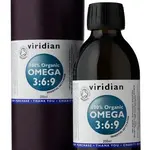 VIRIDIAN 100% Organic Omega 3:6:9 Oil 200 ml