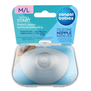 CANPOL BABIES Chránič prsní bradavky EasyStart univerzální M/L 2 ks
