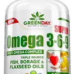 GREENDAY Super omega 3-6-9, 90 kapslí