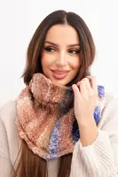 Dámsky mäkký vlnený nákrčník KN21 fialový