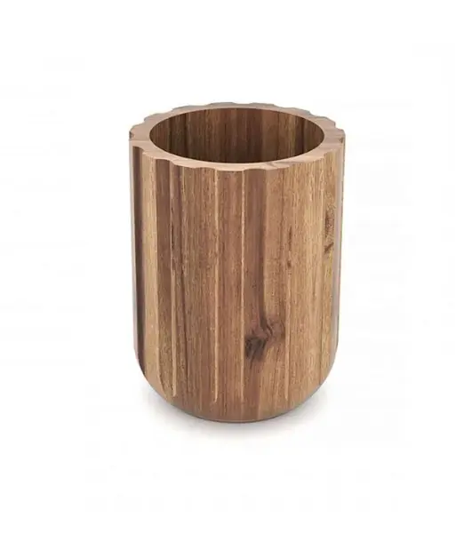 Nimco Akaya - Držiak kefiek a pasty na postavenie, vzhľad dreva AK 58