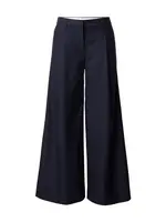 WEEKDAY Plisované nohavice 'Ivan'  námornícka modrá / svetlomodrá