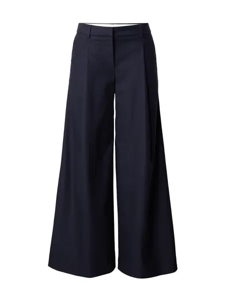 WEEKDAY Plisované nohavice 'Ivan'  námornícka modrá / svetlomodrá