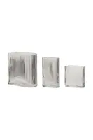 Sada dekorativních váz Hübsch Clear 13/18/20 cm 3-pack