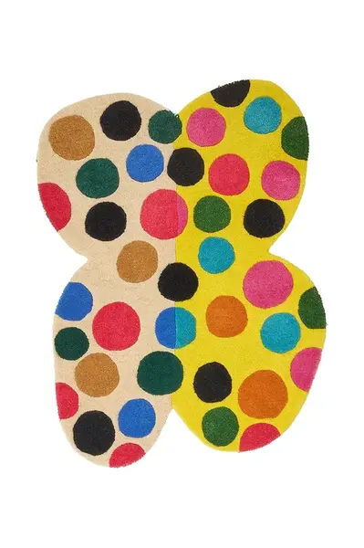 Vlnený koberec Doing Goods Marley Multi Butterfly 105 x 80 cm