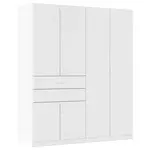 Rauch Möbel ŠATNÍ SKŘÍŇ S OTOČNÝMI DVEŘMI, bílá, 180/210/54 cm
