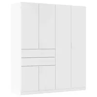 Rauch Möbel ŠATNÍ SKŘÍŇ S OTOČNÝMI DVEŘMI, bílá, 180/210/54 cm