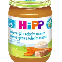 HIPP BIO Mrkev s rýží a telecím masem 190 g