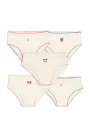 Detské bavlnené nohavičky Konges Sløjd MINNA GIRL UNDERPANTS GOTS 5-pak