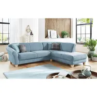 Sit & More ROHOVÁ SEDAČKA, textil, světle modrá