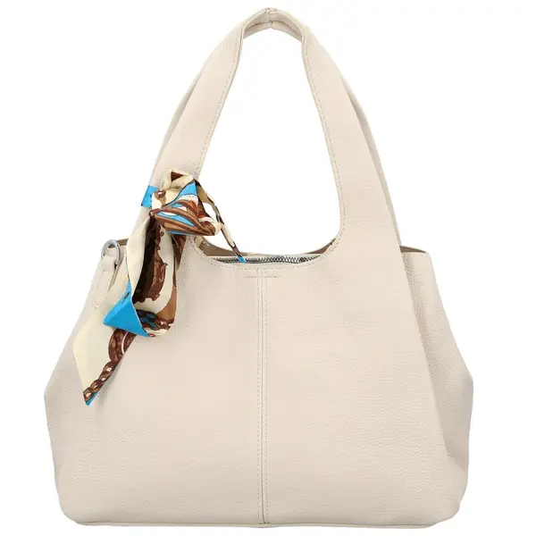 Dámská kabelka do ruky krémová - Firenze Saichira