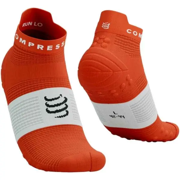 Compressport PRO RACING SOCKS V4.0 RUN LOW Běžecké ponožky, červená, velikost