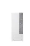 Šatní skříň Sigma SI3 Barva korpusu: Bílá/Beton