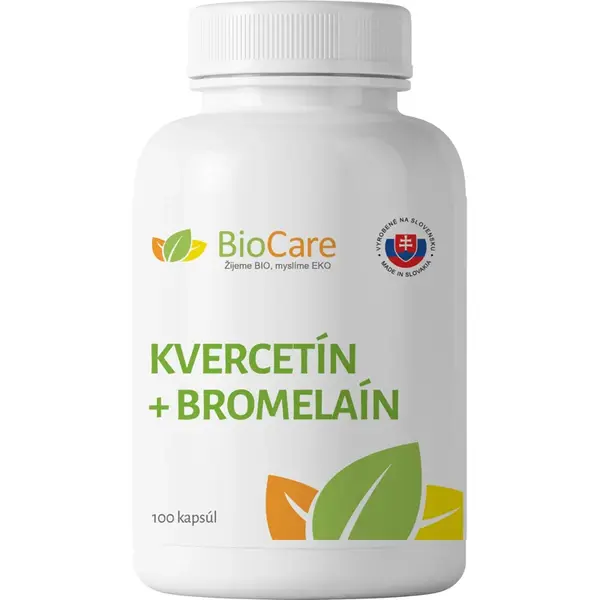 Quercetin a Bromelain 300mg 100 kapsúl