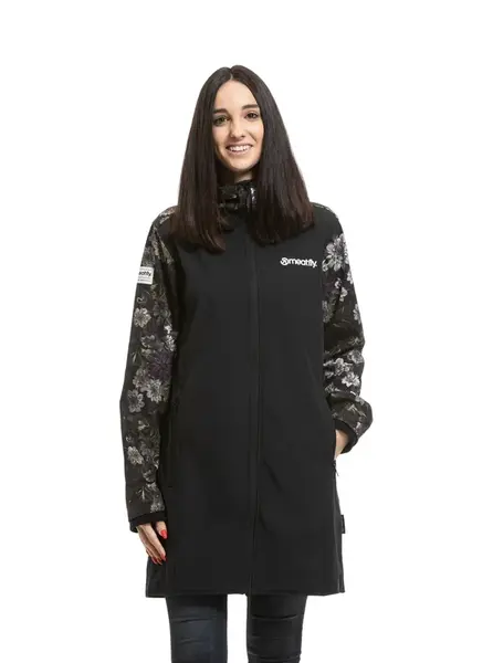 Meatfly dámský softshell kabát Thea Straws / Black | Černá | Velikost M