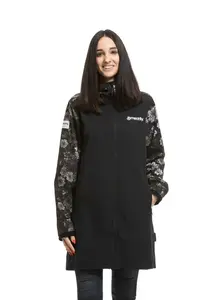 Dámský softshellový kabát meatfly thea černá/bílá xl