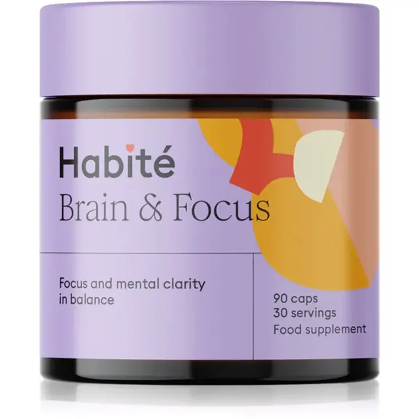Habité Brain & focus kapsle pro udržení energie a kognitivní výkonnosti 90 cps