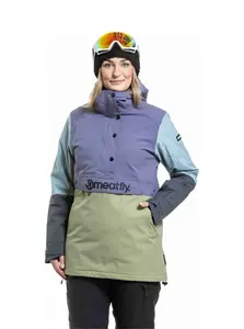 Dámská snb & ski bunda meatfly aiko fialová/olivová m